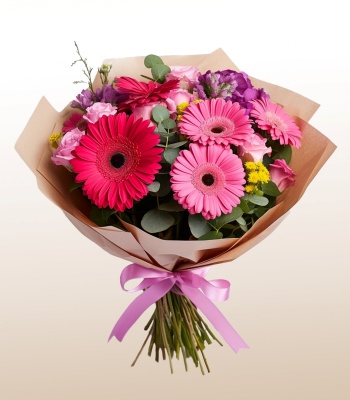 Alstroemeria and Gerbera Flower Bouquet