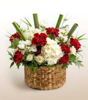 Carnation Flower Basket