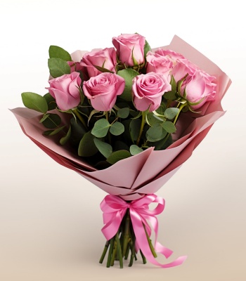 Dozen Pink Roses