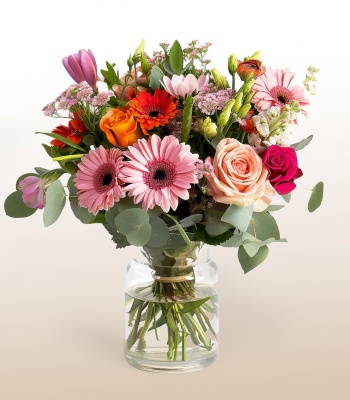 Rose and Gerbera Daisy Arrangement