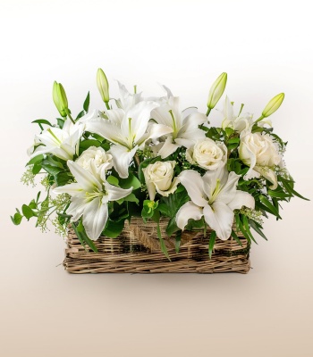 Sympathy Flower Basket