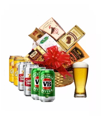 Assorted Gourmet and Beer Basket