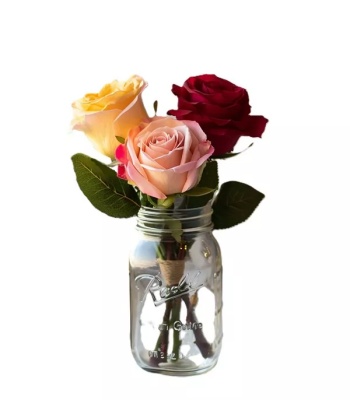 Assorted Roses in Jar