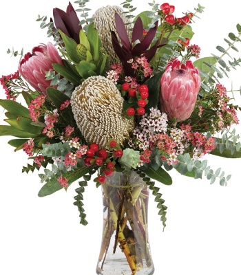 Australian Native Flowers in Vase