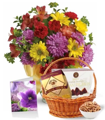 Birthday Flowers and Gift Hamper