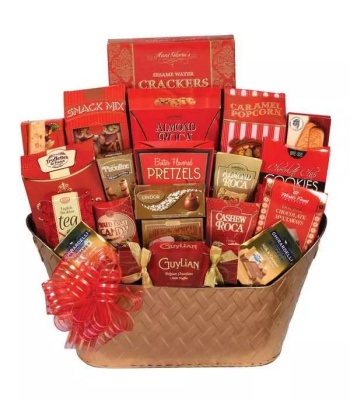 Christmas Gift Basket - Chocolates and Cookies