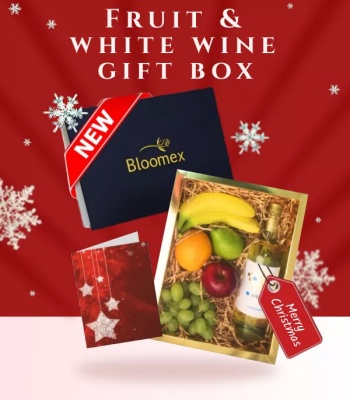 Fruit and White Wine Gift Box