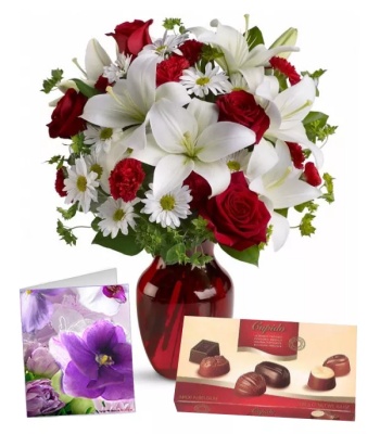 Mix Flowers with Chocolates