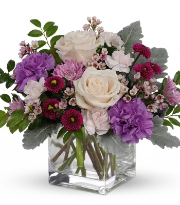 Mother's Day Flowers in Cube Vase