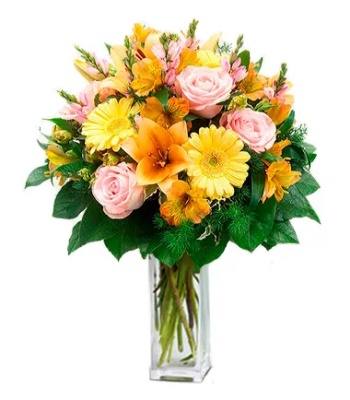 Peruvian Lilies with Mix Flowers