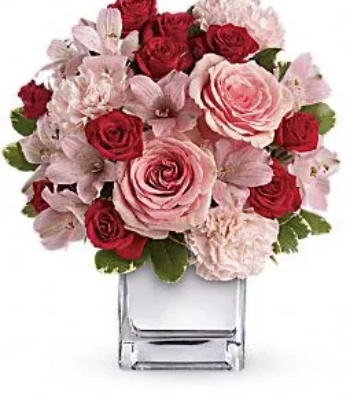 Pink and Red Flower Bouquet