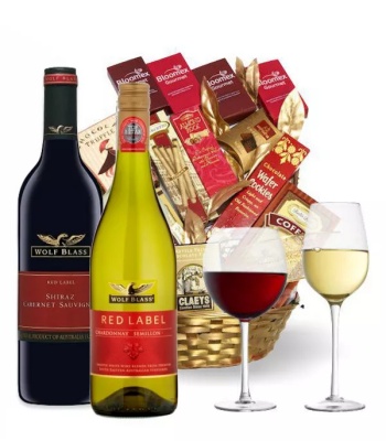 Red and White Wines Gift Combo