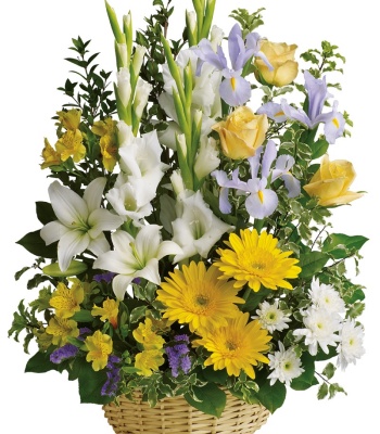 Sympathy Flower Basket