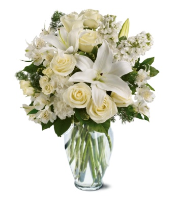 Sympathy Flowers - White