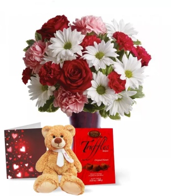 Valentine's Day Flowers - Hugs and Kisses