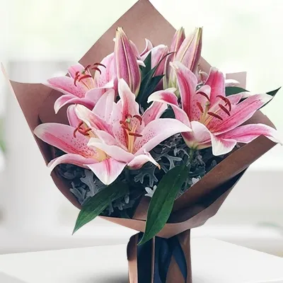 Pink Lilies