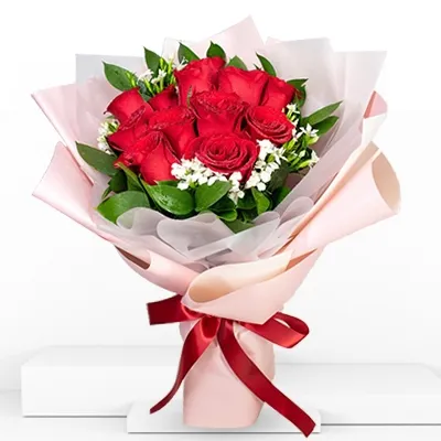 Dozen Red Rose Bouquet