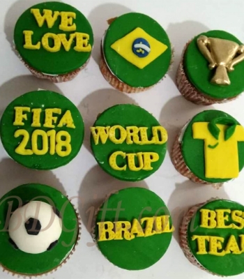 Cupcake For Brazil Fans