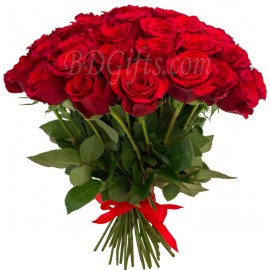 Red Rose Bouquet � 28 Red Roses