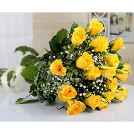 Yellow Rose Bouquet � 18 Imported Yellow Roses