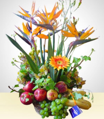 Fruit And Flower Basket