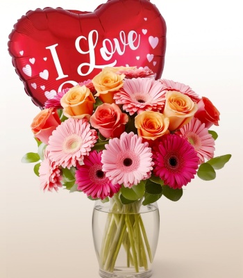 Love Flowers Arrangement