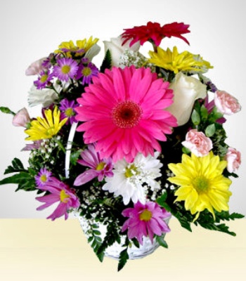 Mix Flower Basket