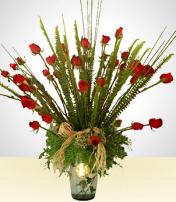 Premium Flower Arrangement In Vase