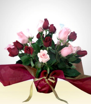 Red And Pink Flower Arrangement