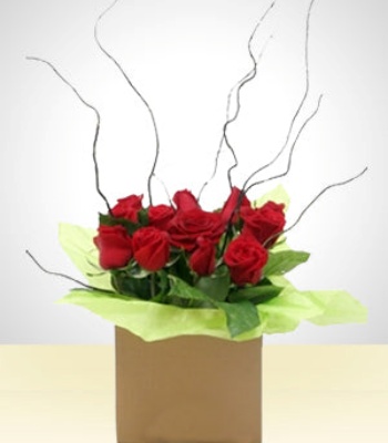 Red Roses In Box