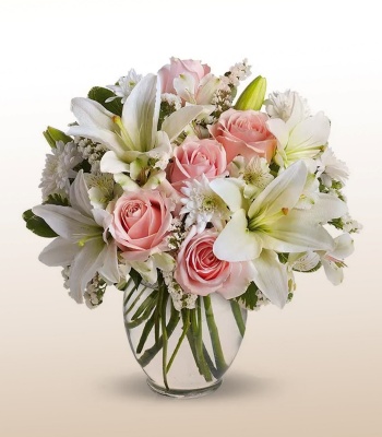 Roses And Lilies Arrangement