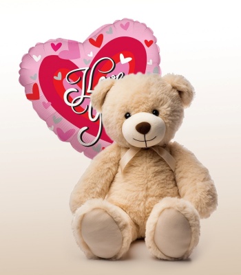 Teddy Bear And Balloon Gift Set