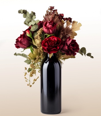 Wine Adorned In Flowers