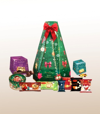 Christmas Tree Gourmet Basket