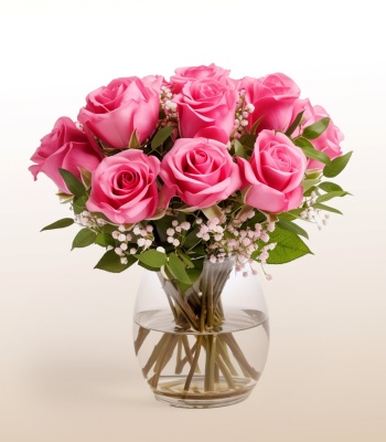 Pink Roses in Box