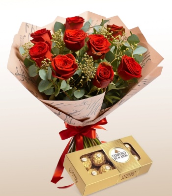 Red Roses and Chocolate Box