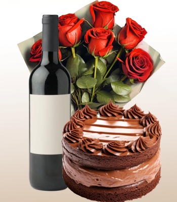 Valentine's Day Roses Gift Set