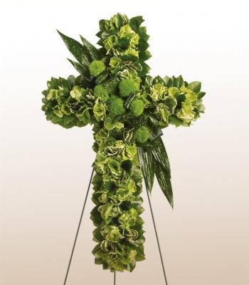 Funeral Standing Cross Flower Arrangement