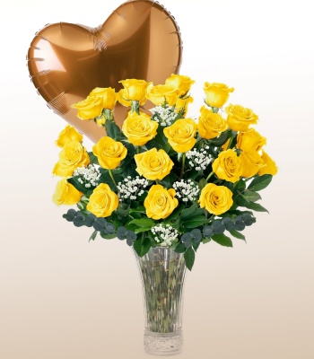 Yellow Rose Arrangement