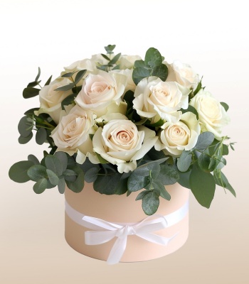 24 White Roses