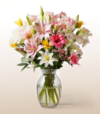 Assorted Flowers In Vase