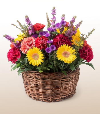 In Loving Memory Sympathy Flower Basket