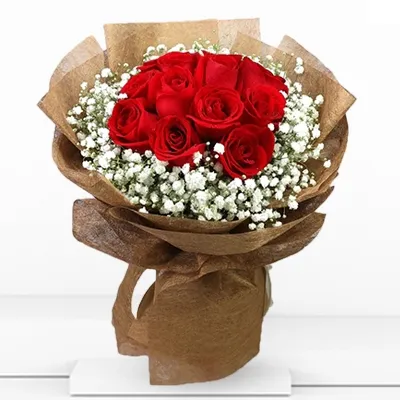 Red Rose Flower Bouquet