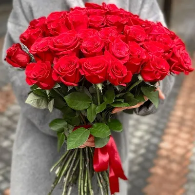 Long Stem Red Roses Bouquet