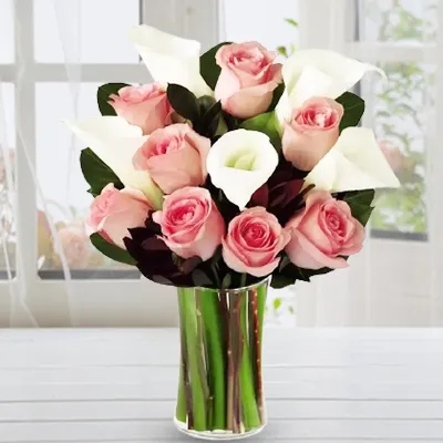 Rose And Lily Classic Bouquet