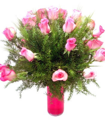 Pastel Color Flowers in Vase