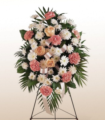 Pink Sympathy Flower Arrangement