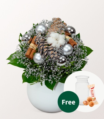 Christmas Flower Arrangement - Holly