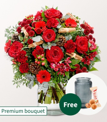 Premium Flower Bouquet - Weihnachtsromanze