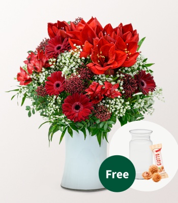 Red Flowers Bouquet